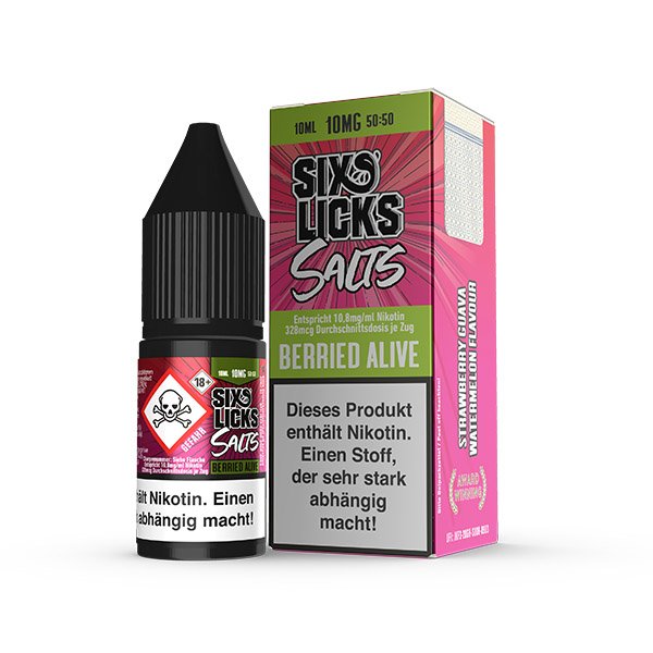 Six Licks Berried Alive NicSalt Liquid 10ml