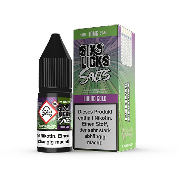 Six Licks Liquid Gold NicSalt Liquid 10ml