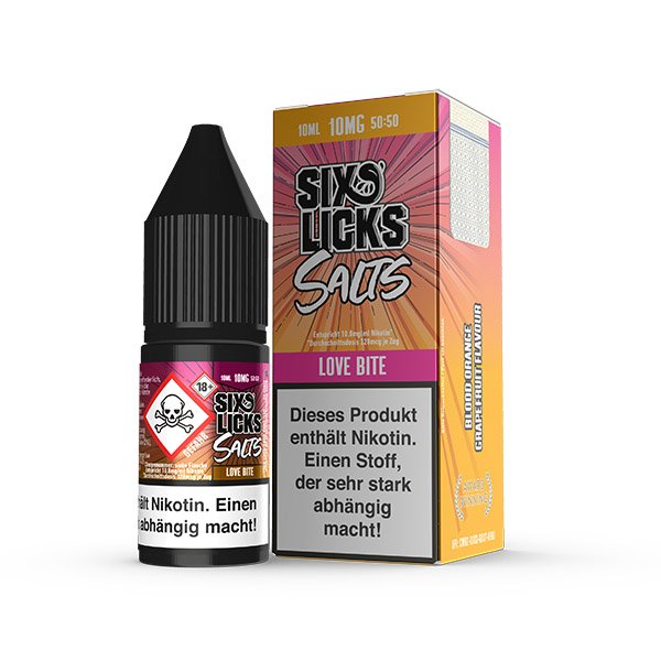 Six Licks Love Bite NicSalt Liquid 10ml