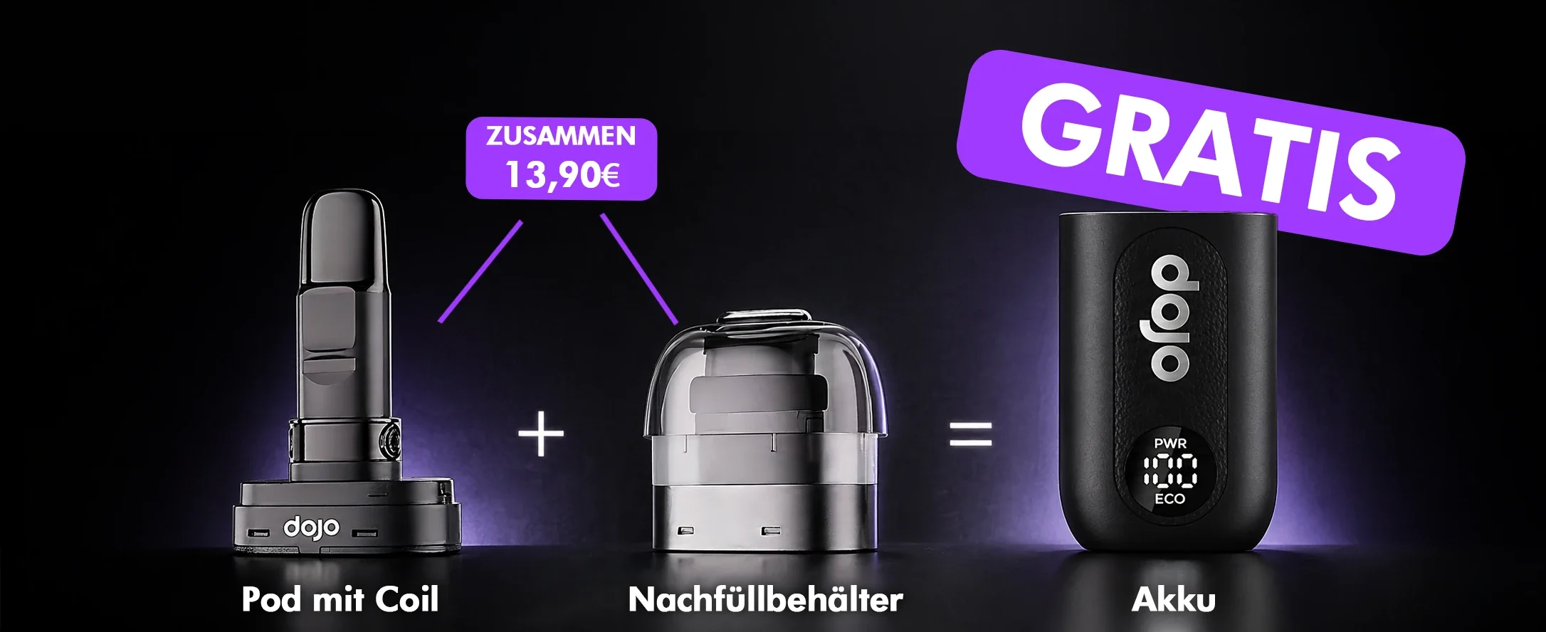 Pod + Nachfüllbehälter kaufen und Akku gratis erhalten