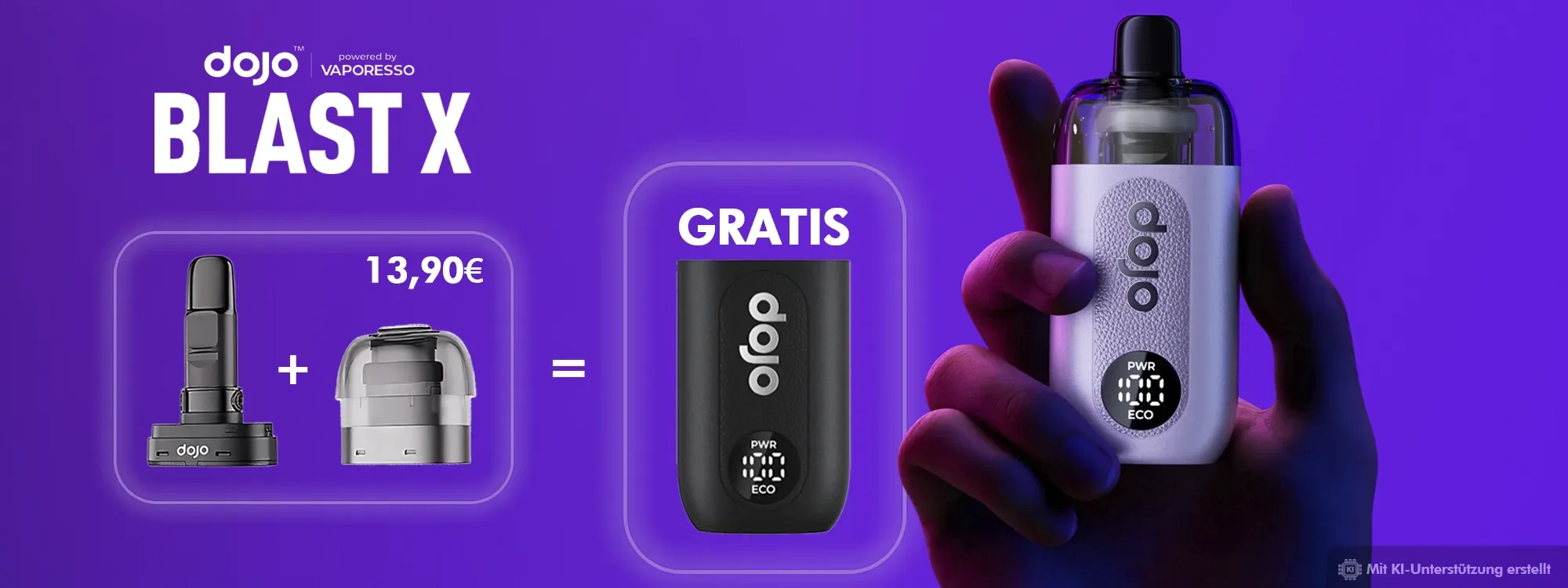 Dojo Blast X Akku gratis erhalten