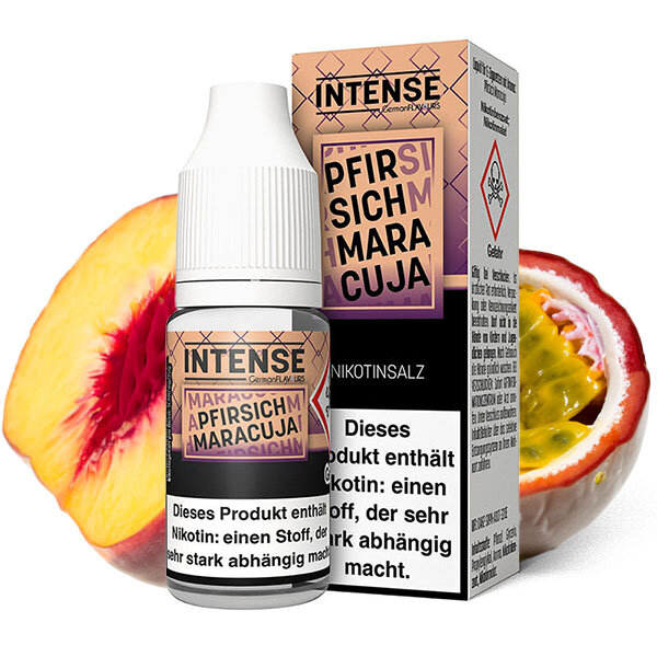 Intense Pfirsich Maracuja 10ml Nikotinsalz Liquid 10mg