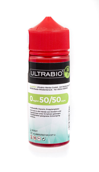 Ultrabio Base 100ml in 120ml Chubbyflasche 50/50 VPG