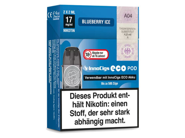 InnoCigs ECO Pods Blueberry Ice 17mg/ml - 2 Stk.