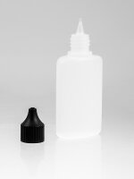 50ml Leerflasche oval / milchig