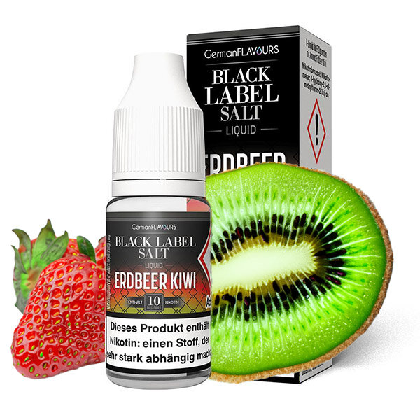 Black Label Erdbeer Kiwi NicSalt 10ml Liquid 10mg