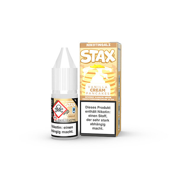 Strapped STAX Vanilla Cream Pancakes NicSalt Liquid 10ml