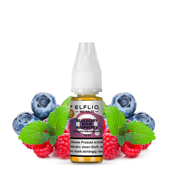 Elfliq by Elfbar Blueberry Sour Raspberry Nikotinsalz Liquid 10ml 20mg