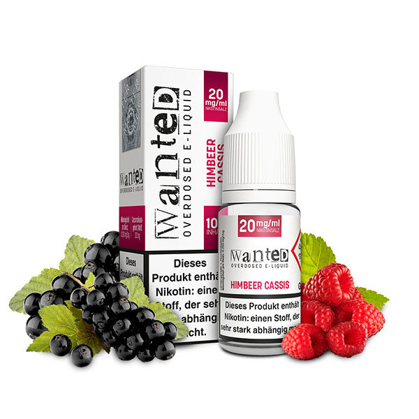 Wanted Himbeer Cassis NicSalt 10ml Liquid 20mg