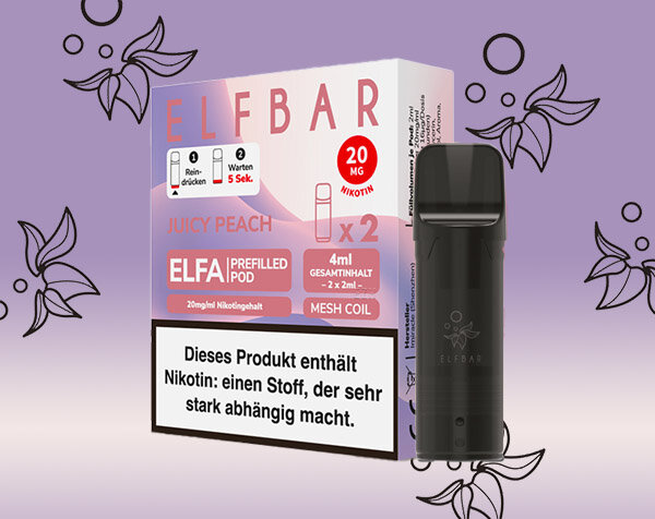 Elfbar ELFA Pods Peach Ice (Juicy Peach), 7,95