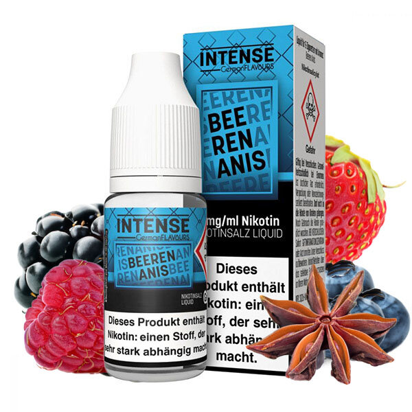 Intense Beeren Anis 10ml Nikotinsalz Liquid 10mg