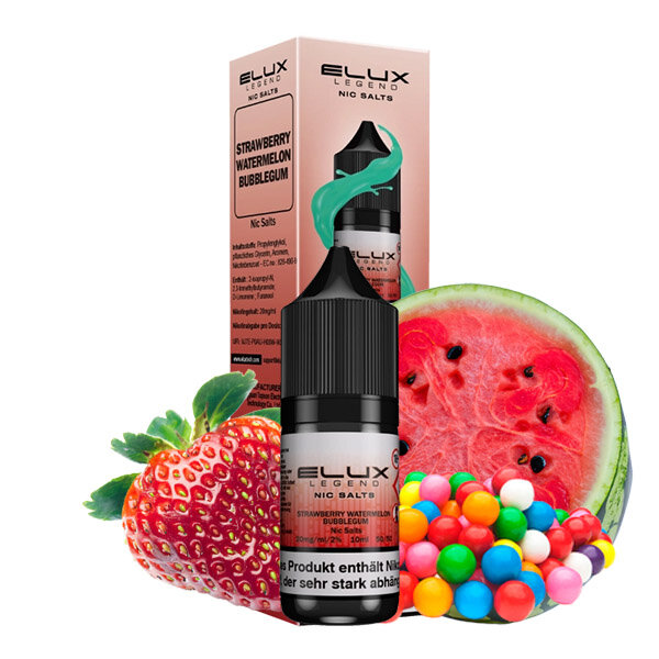 ELUX Strawberry Watermelon Bubblegum Nikotinsalz Liquid 10ml 10mg