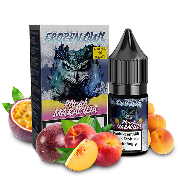 Frozen OWL Pfirsich Maracuja Nikotinsalz Liquid 10mg
