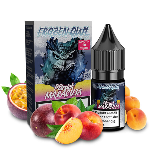 Frozen OWL Pfirsich Maracuja Nikotinsalz Liquid 20mg