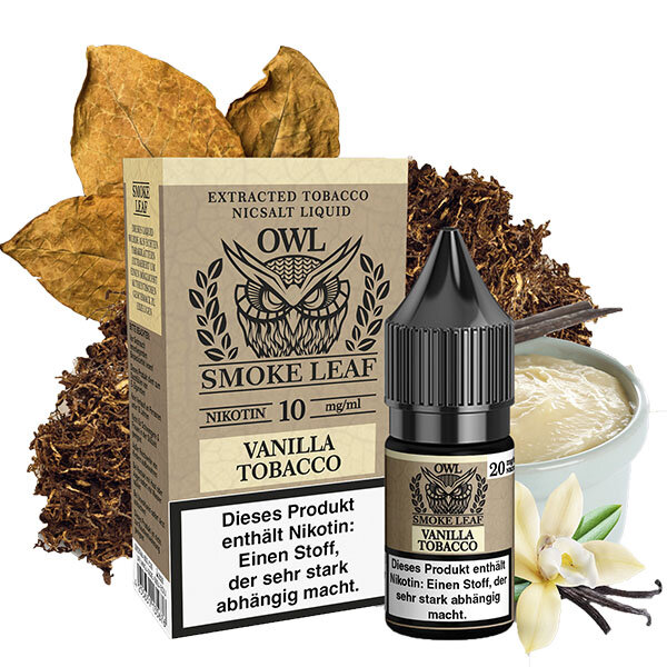 OWL Smoke Leaf Vanilla Tobacco Nikotinsalz Liquid 10mg
