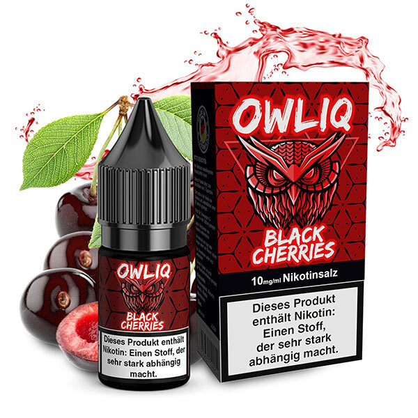 OWLIQ Black Cherries Nikotinsalz Liquid 10mg