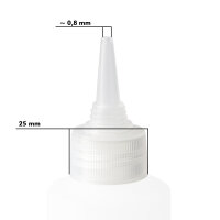 Leerflasche rund mit Spitze (HDPE)