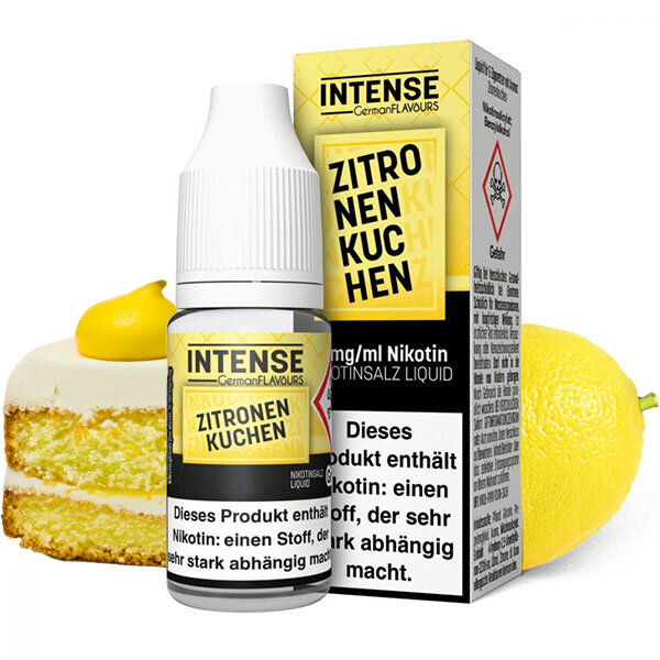 Intense Zitronenkuchen 10ml Nikotinsalz Liquid 5mg