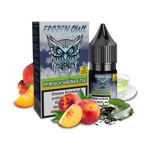 Frozen OWL Pfirsich Grüner Tee Nikotinsalz Liquid 10mg