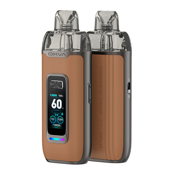 Oxva VPrime Pod Kit Brown Leather