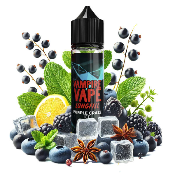 Vampire Vape Purple Craze Ice 10ml Longfill, 15,95