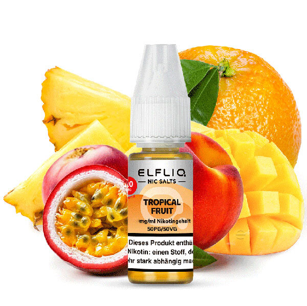 Elfliq by Elfbar Tropical Fruit Nikotinsalz Liquid 10ml 20mg