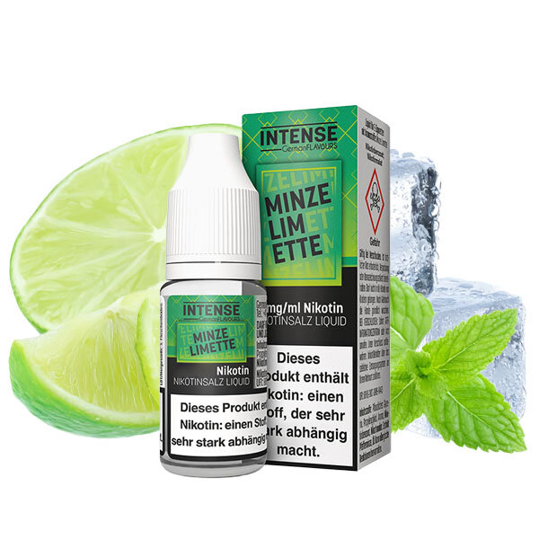 Intense Minze Limette 10ml Nikotinsalz Liquid 20mg