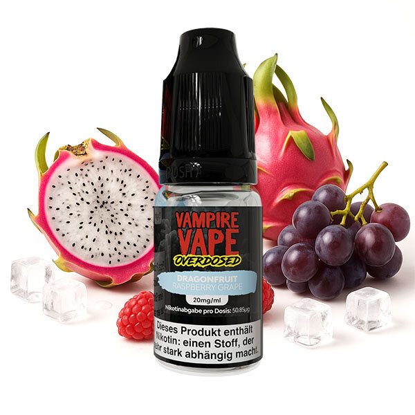 Vampire Vape Overdosed Dragonfruit Raspberry Grape Nikotinsalz Liquid 10mg