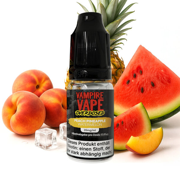 Vampire Vape Overdosed Pineapple Peach Watermelon Nikotinsalz Liquid 20mg