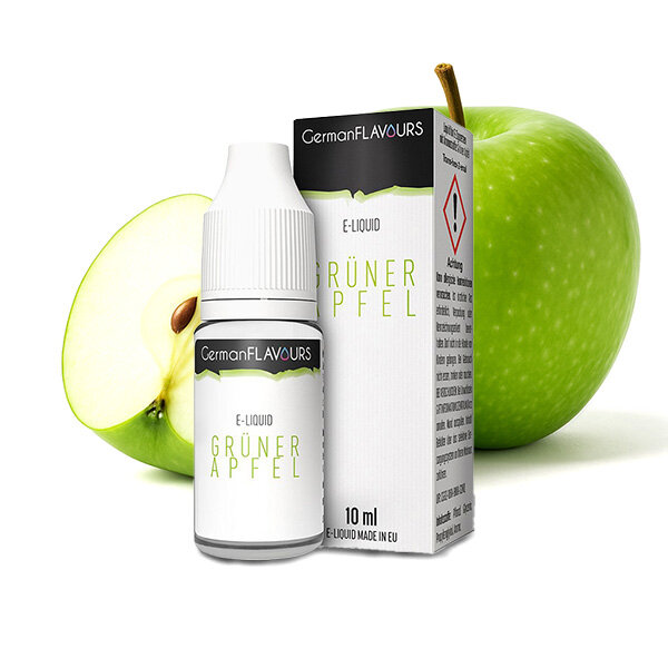 German Flavours Grüner Apfel Liquid 3mg