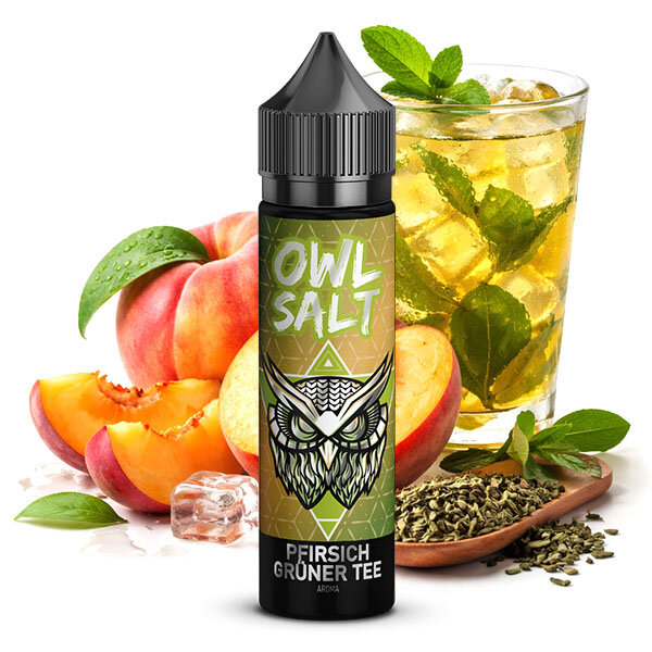 OWL Salt Longfill Pfirsich Grüner Tee 10ml Aroma