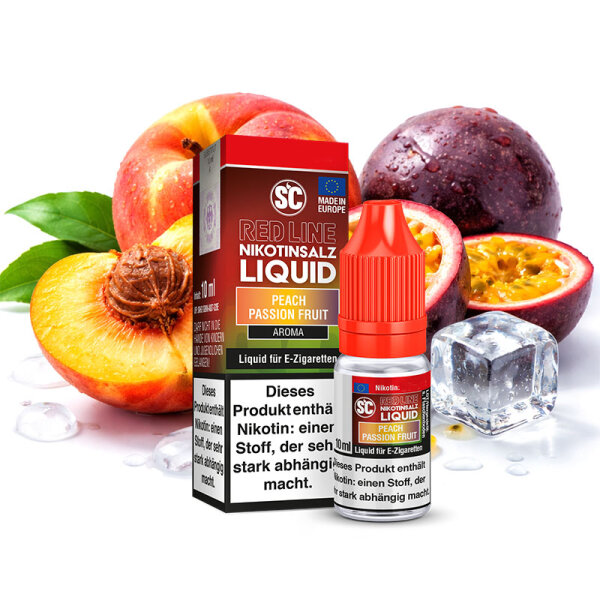 SC Red Line Peach Passion Fruit V2 Nikotinsalz Liquid 20mg
