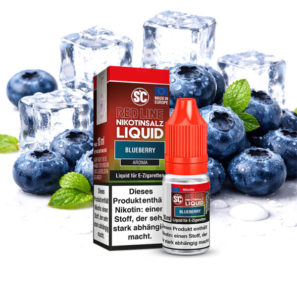 SC Red Line Blueberry Nikotinsalz Liquid ohne Nikotin