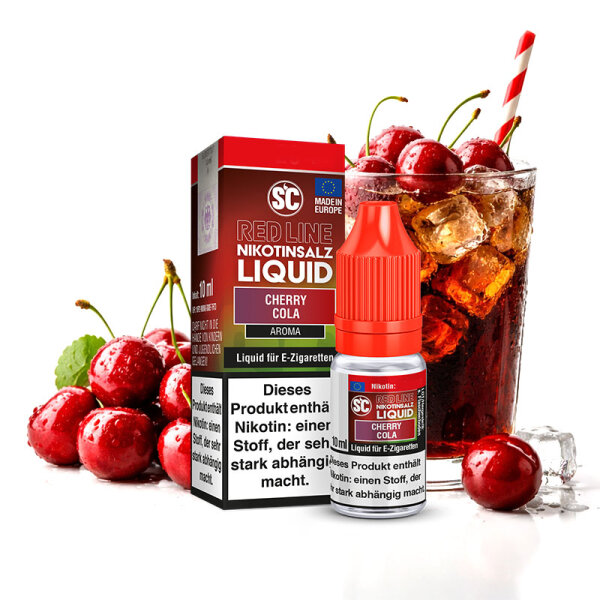 SC Red Line Cherry Cola Nikotinsalz Liquid ohne Nikotin