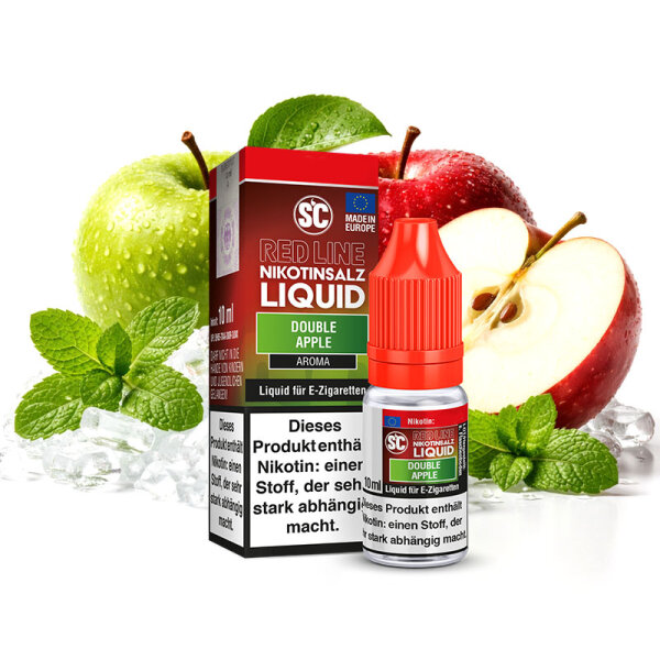 SC Red Line Double Apple Nikotinsalz Liquid ohne Nikotin