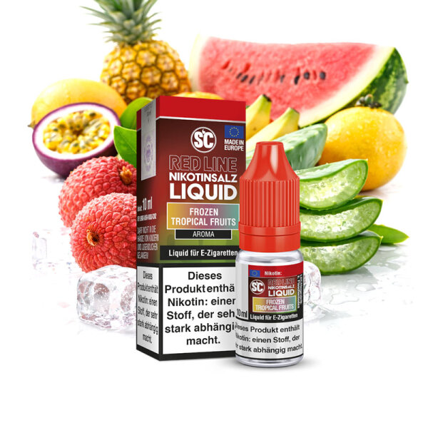 SC Red Line Frozen Tropical Fruits Nikotinsalz Liquid ohne Nikotin