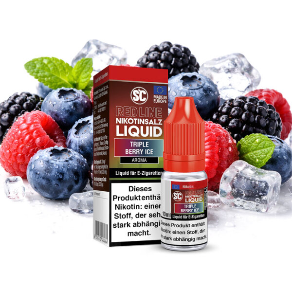 SC Red Line Triple Berry Ice Nikotinsalz Liquid ohne Nikotin