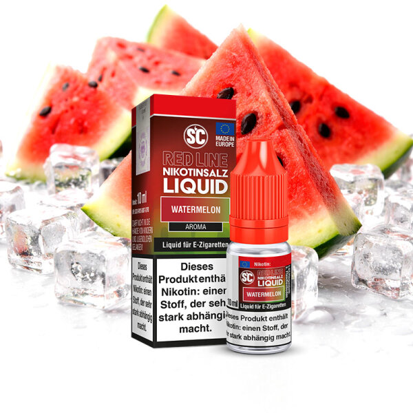 SC Red Line Watermelon Nikotinsalz Liquid ohne Nikotin