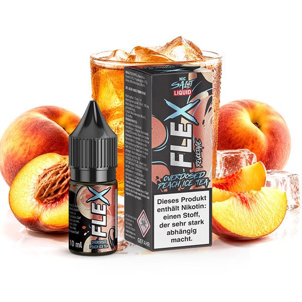 Revoltage FLEX Overdosed Peach Ice Tea Nikotinsalz Liquid