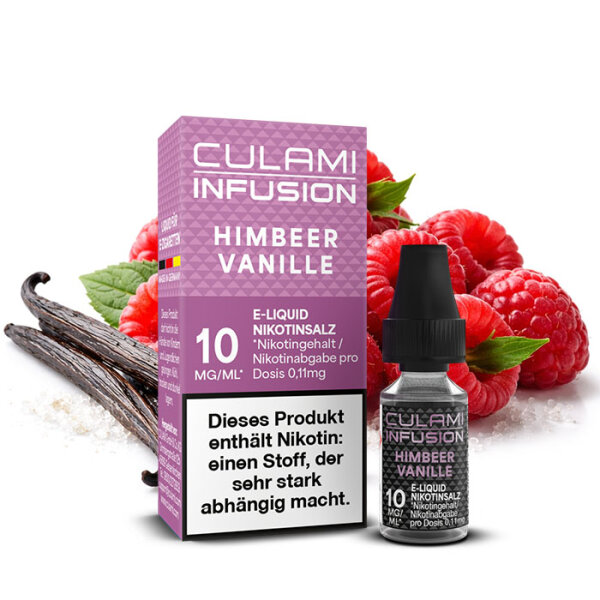 Culami Infusion Himbeer Vanille Nikotinsalz Liquid 10mg