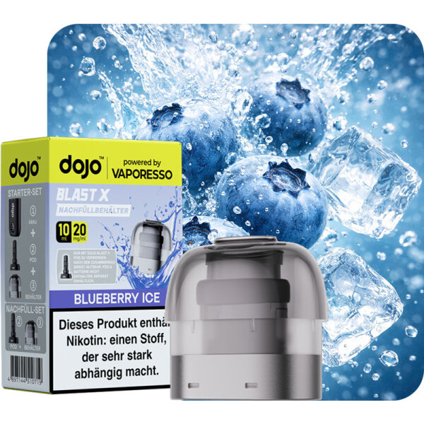 Vaporesso Dojo Blast X Nachfüllbehälter Blueberry Ice 10ml 20mg