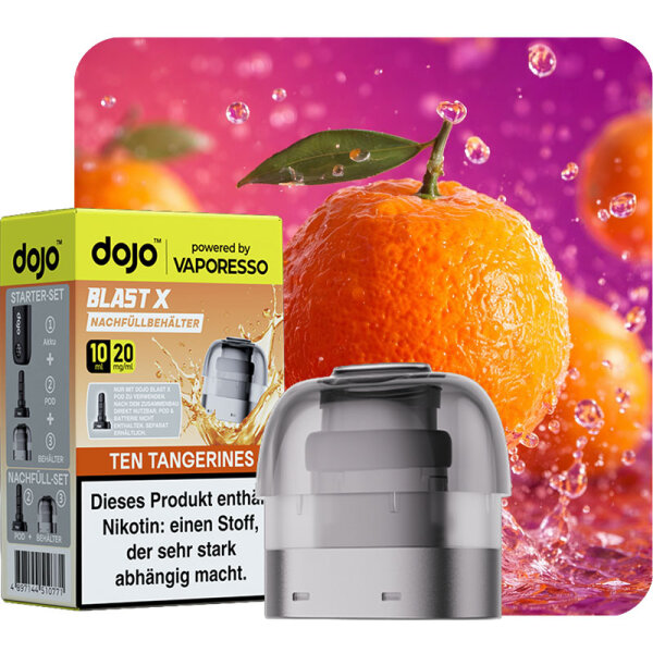 Vaporesso Dojo Blast X Nachfüllbehälter Ten Tangerines 10ml 20mg