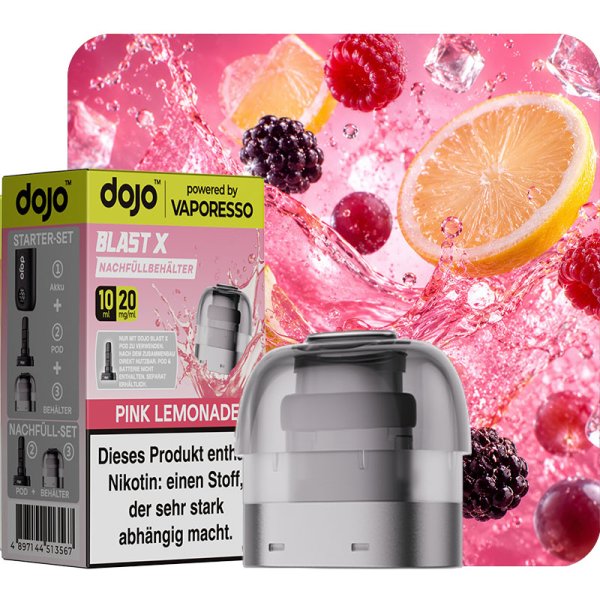 Vaporesso Dojo Blast X Nachfüllbehälter Pink Lemonade 10ml 20mg