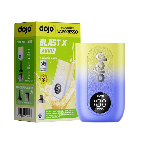 Vaporesso Dojo Blast X Akku Yellow Blue