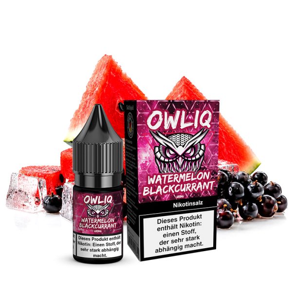OWLIQ Watermelon Blackcurrant Nikotinsalz Liquid 20mg
