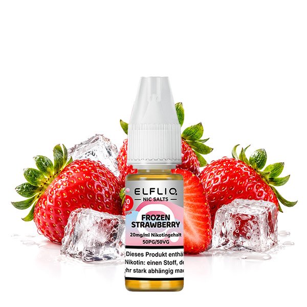 Elfliq by Elfbar Frozen Strawberry Nikotinsalz Liquid 10ml