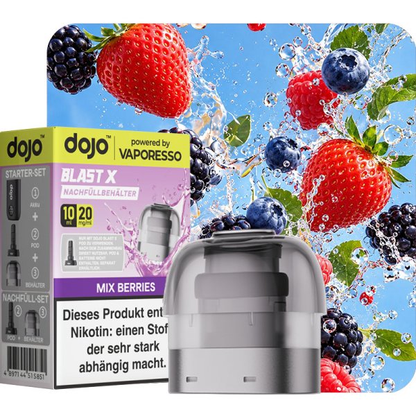 Vaporesso Dojo Blast X Nachfüllbehälter Mix Berries 10ml 20mg