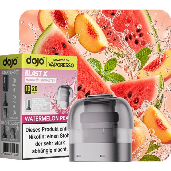 Vaporesso Dojo Blast X Nachfüllbehälter Watermelon Peach 10ml 20mg